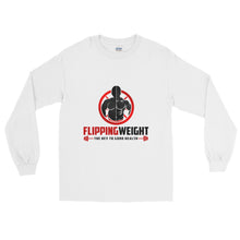 Flipping Weight® White Long Sleeve T-Shirt